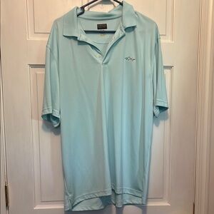 Attack Life by Greg Norman Blue Polo with Soft Fabric